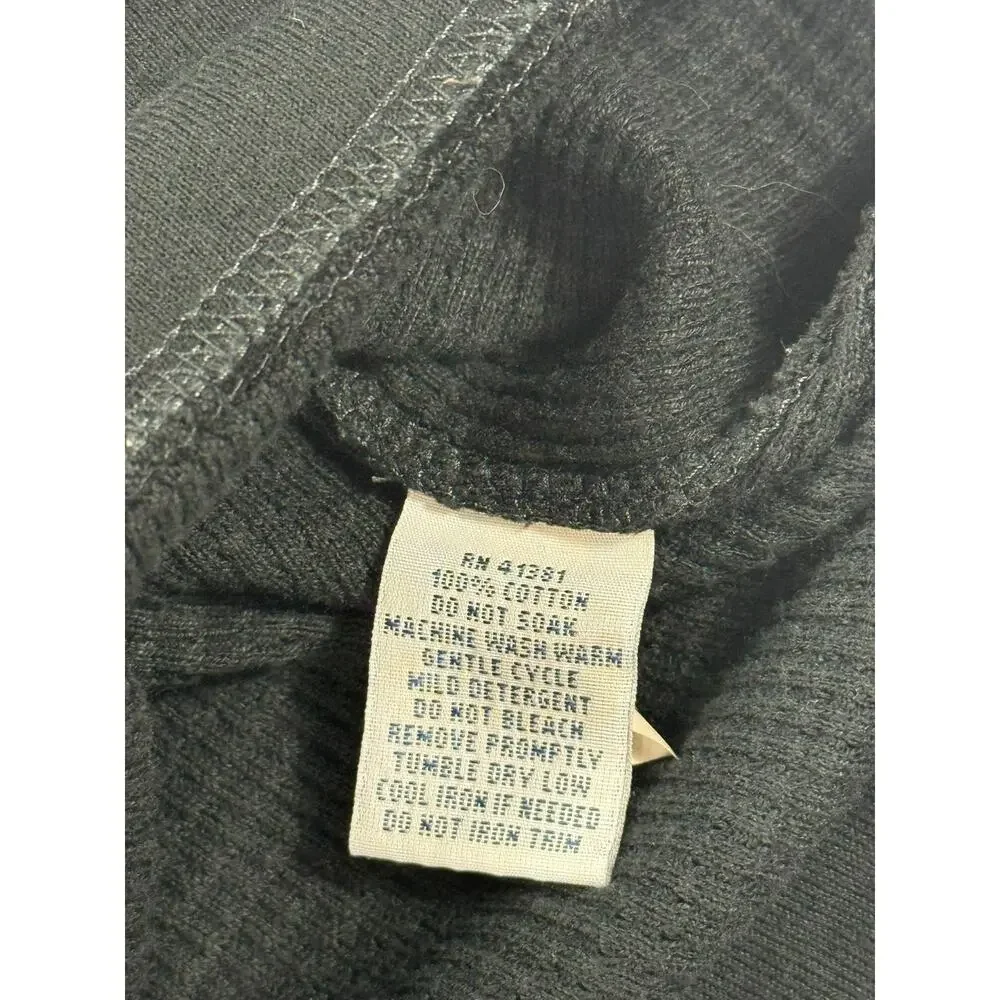 Polo Ralph Lauren Sweater Mens Medium Black Shawl Collar Waffle Knit Cardigan